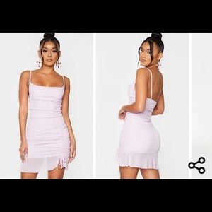 Lilac mesh dress